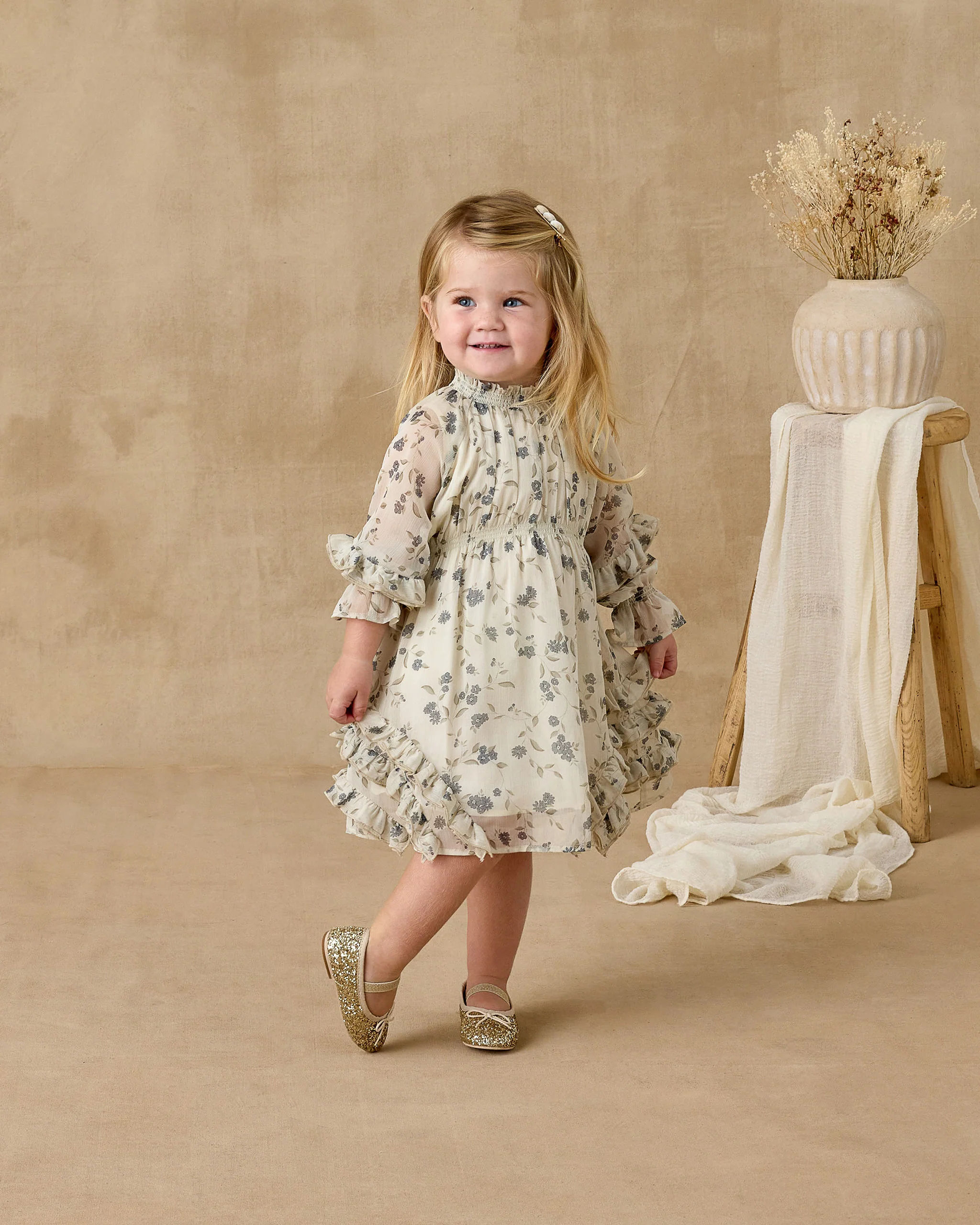 Ballet Flats Gold Sparkle - Image 4