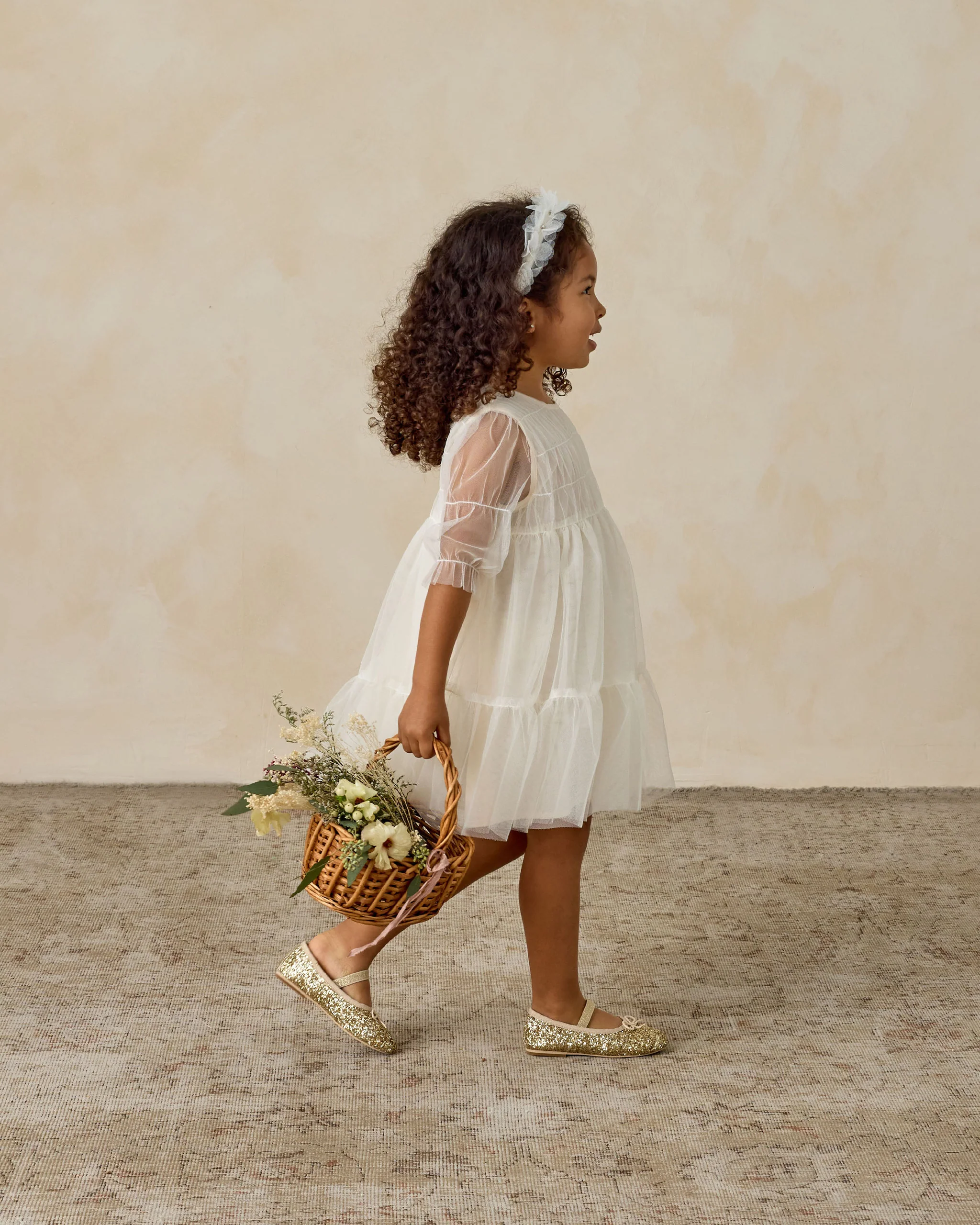 Ballet Flats Gold Sparkle - Image 6