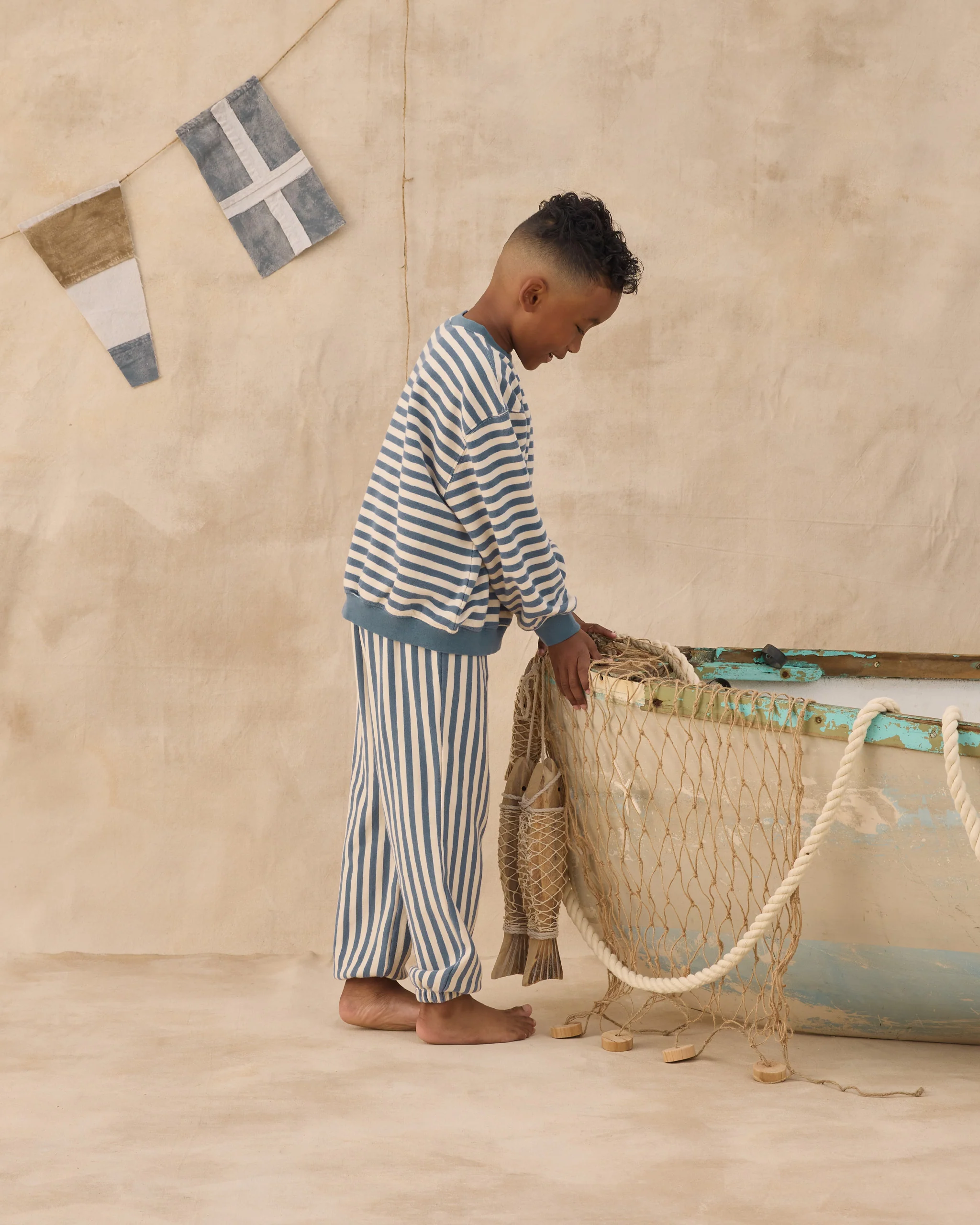 Oversized Crew Marine Stripe - Image 3