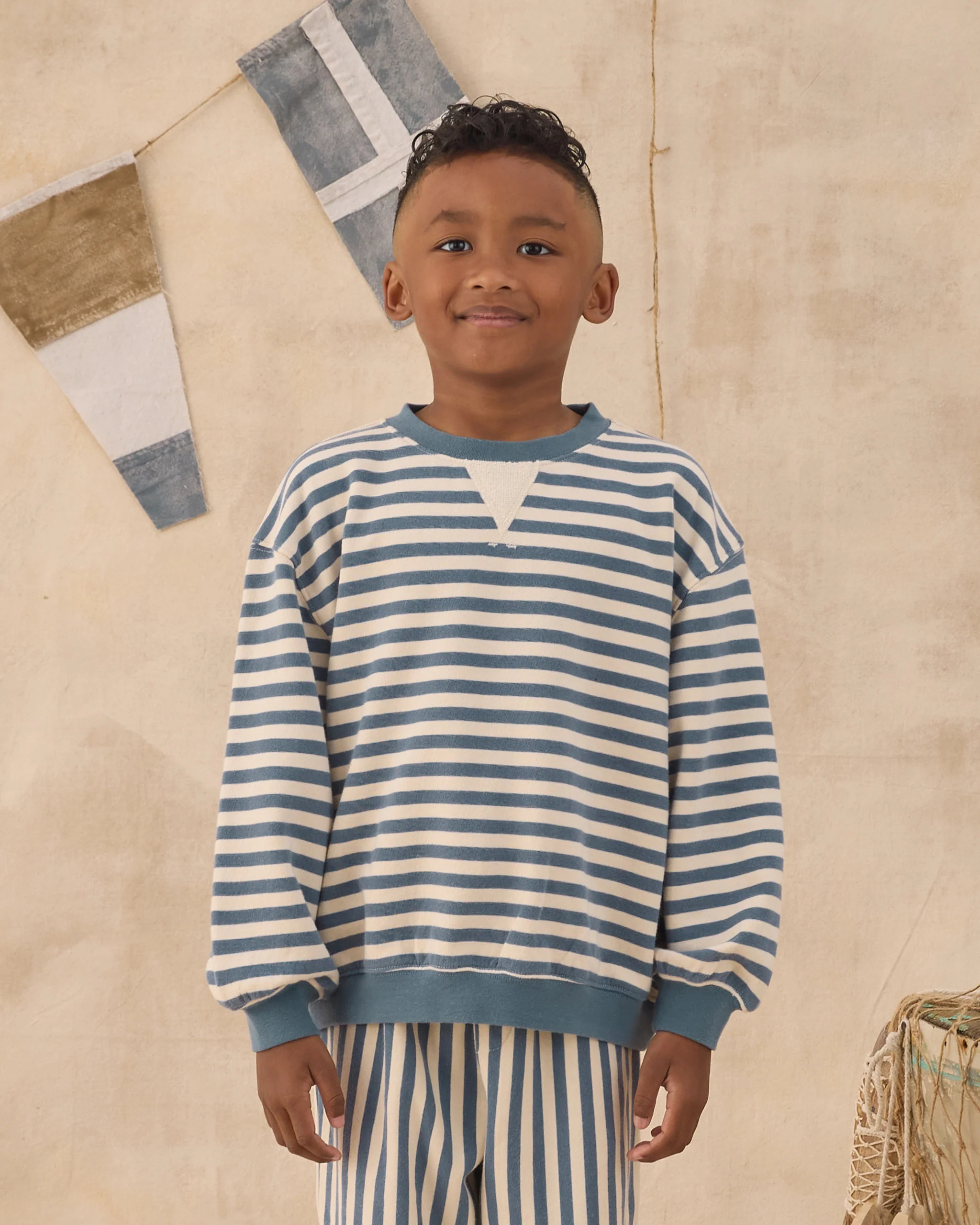 Oversized Crew Marine Stripe - Image 5
