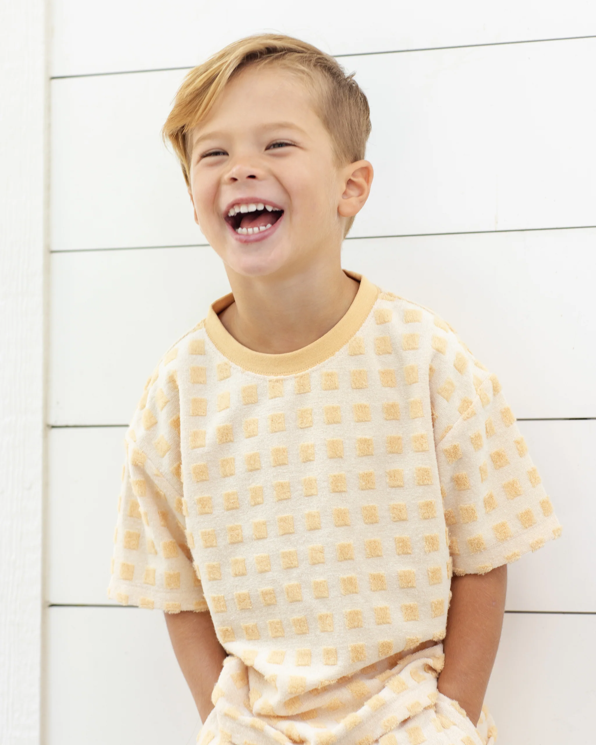 Relaxed Tee Butterscotch Grid - Image 4