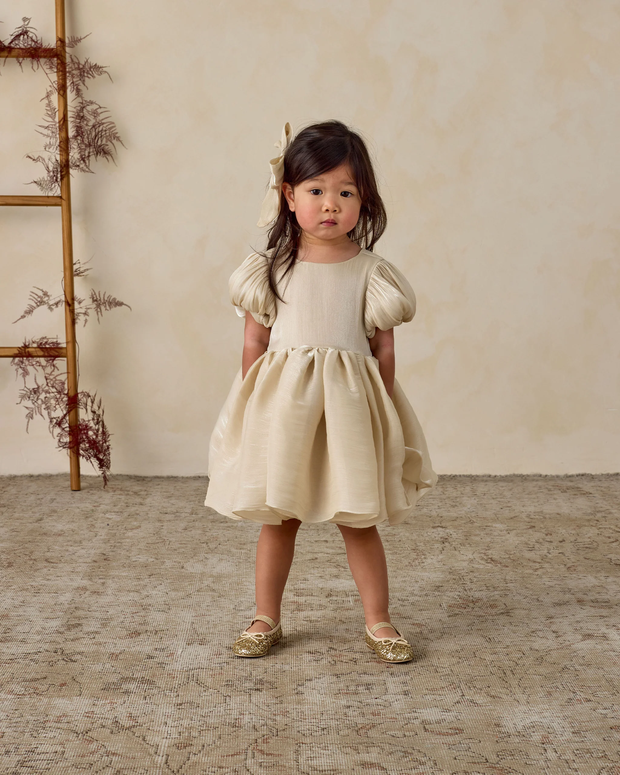 Ballet Flats Gold Sparkle - Image 5